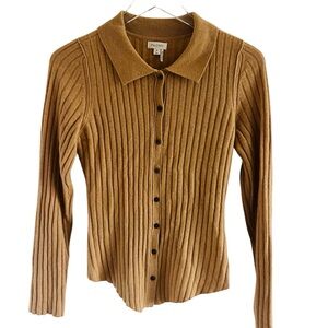 Pilcro 100% Cashmere Long Sleeve Shirt